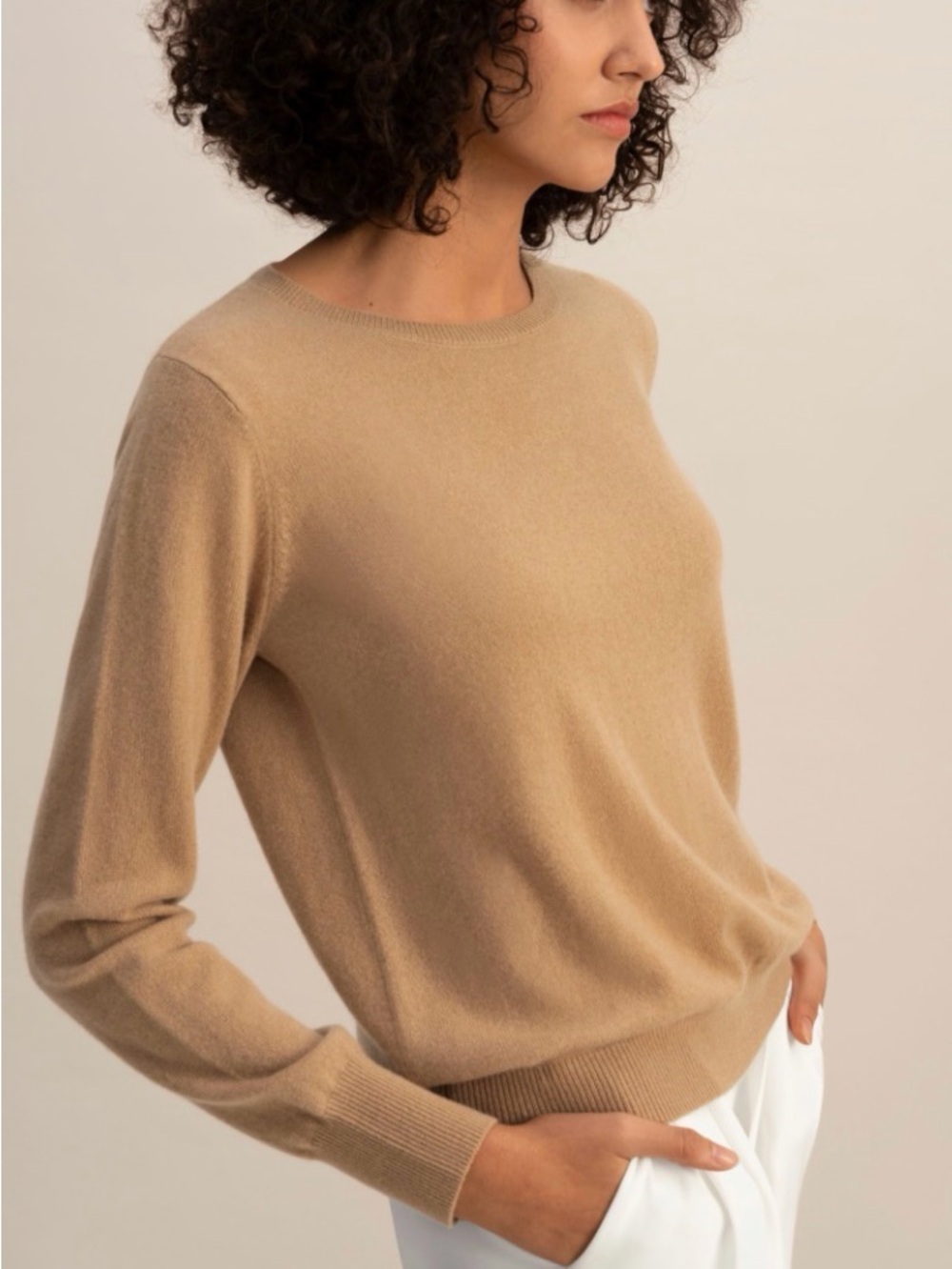 Charter Club Cashmere Camel Crewneck Sweater